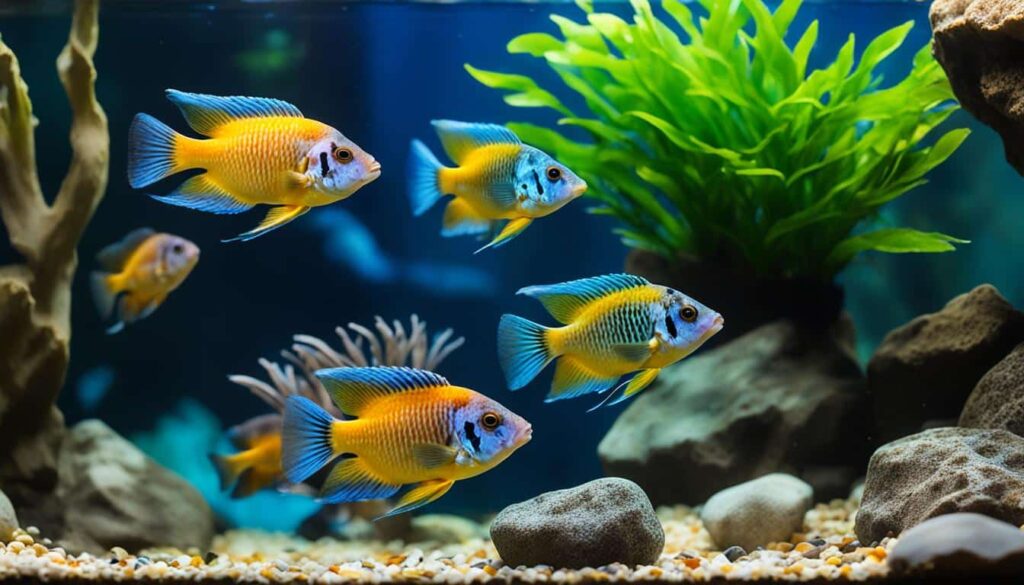 Tanganyika cichlid aquarium