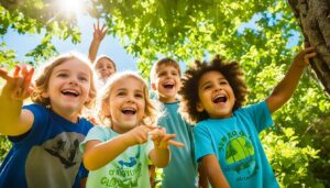 Children enjoying nature exploration in Pomona CA