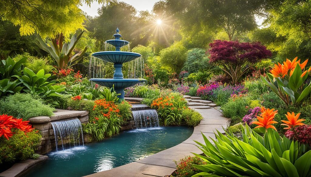 Serene sanctuary with avian inhabitants